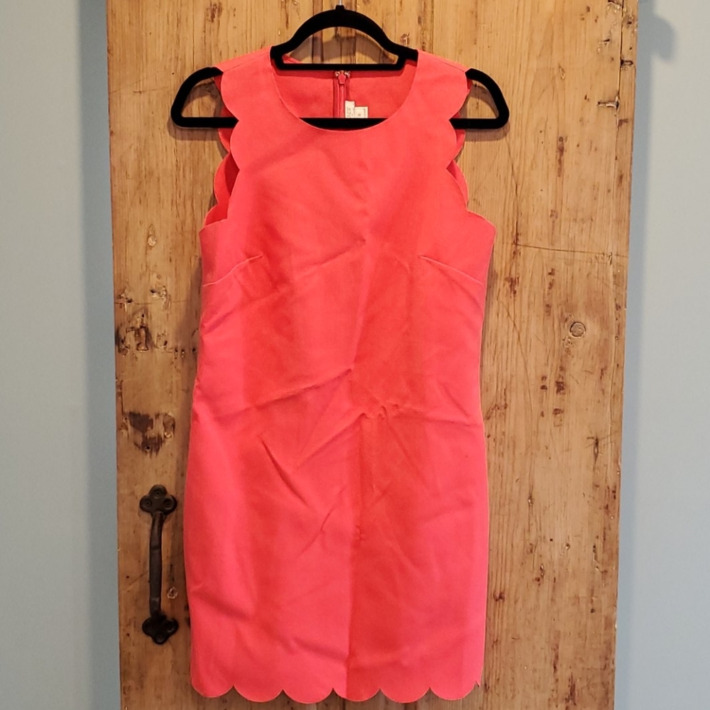 Jcrew scalloped dress